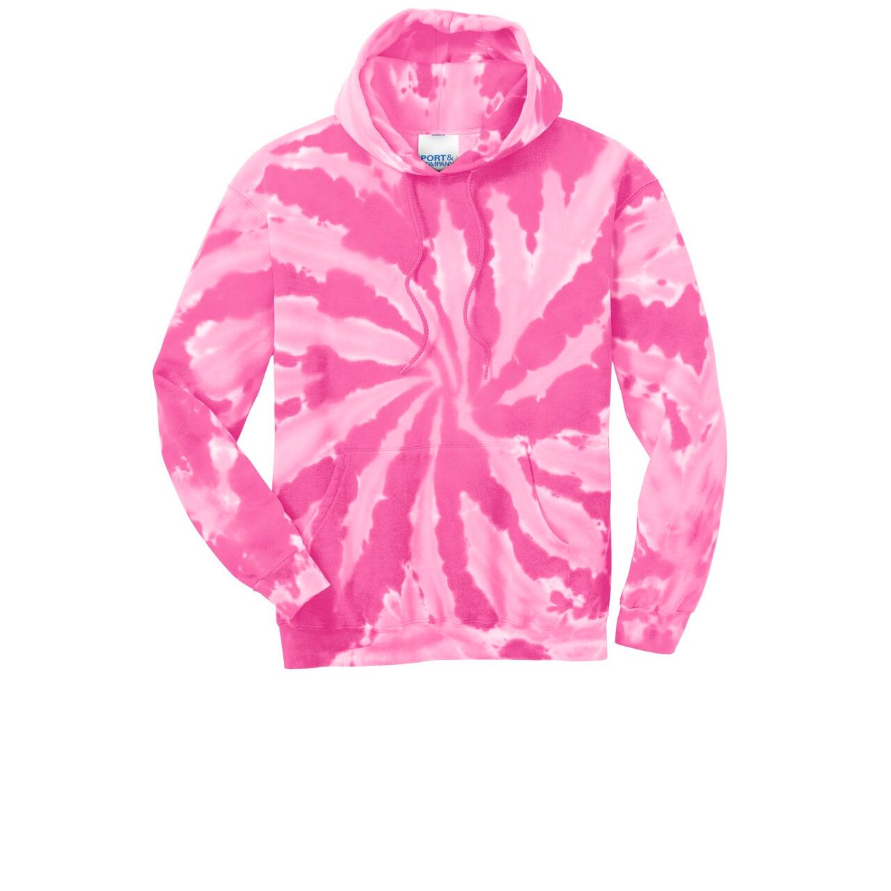 Port & Company® Tie-Dye Pullover Hooded Adult Sweatshirt